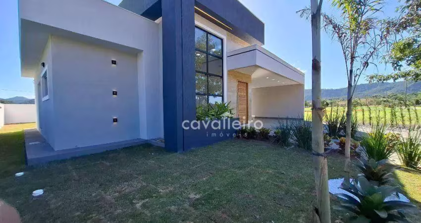 Eslumbrante casa linear com 3 dormitórios à venda, 152 m² por r$ 950.000 - ubatiba - maricá/rj