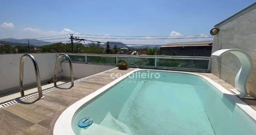 Casa com 2 dormitórios, área gourmet, piscina, 239 m² por r$ 1.150.000 - centro - maricá/rj