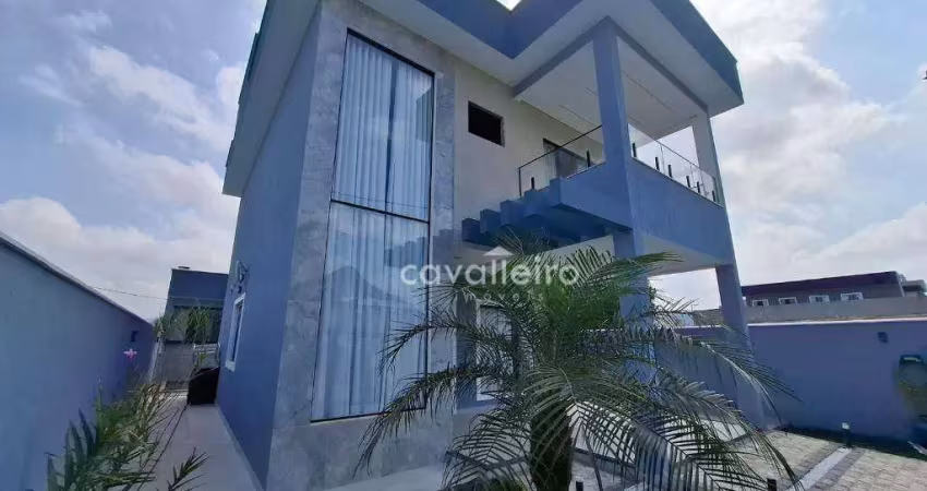 Casa semi-mobiliada,  4 quartos, piscina e área gourmet -  r$ 790.000 - cond. dom village - ubatiba - maricá/rj