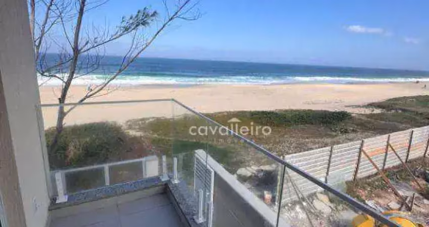 Pé na areia na praia de cordeirinho, no cond. blue: 3 suítes com vista mar e rooftop gourmet em maricá
