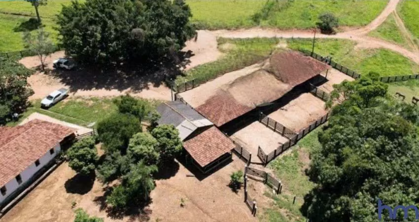 Fazenda dupla aptidão montada para pecuária com 676 alqueires em campinaçu-go