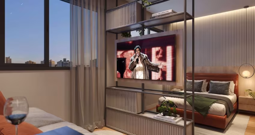 Studios no Rebouças de 1  quarto para investimento