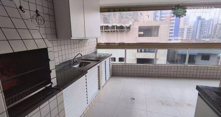 Apartamento com 3 dormitórios, 132 m² - venda por R$ 740.000,00 ou aluguel por R$ 7.772,00/mês - Aviação - Praia Grande/SP