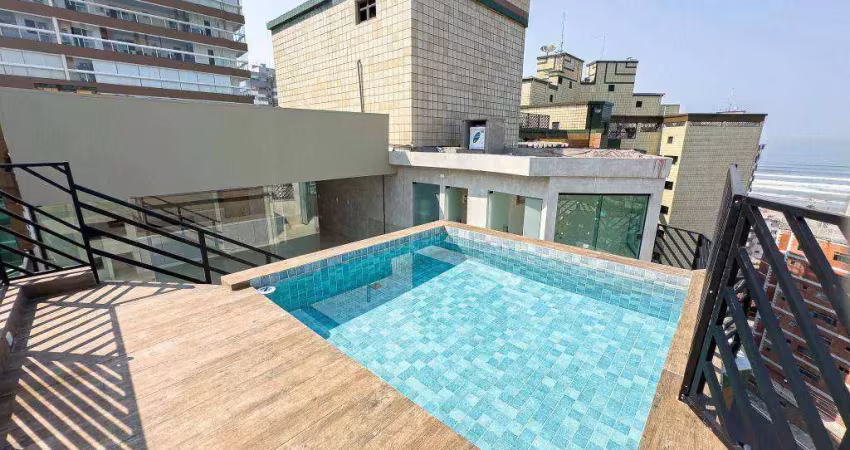 Cobertura com 3 dormitórios à venda, 232 m² por R$ 1.580.000 - Tupi - Praia Grande/SP