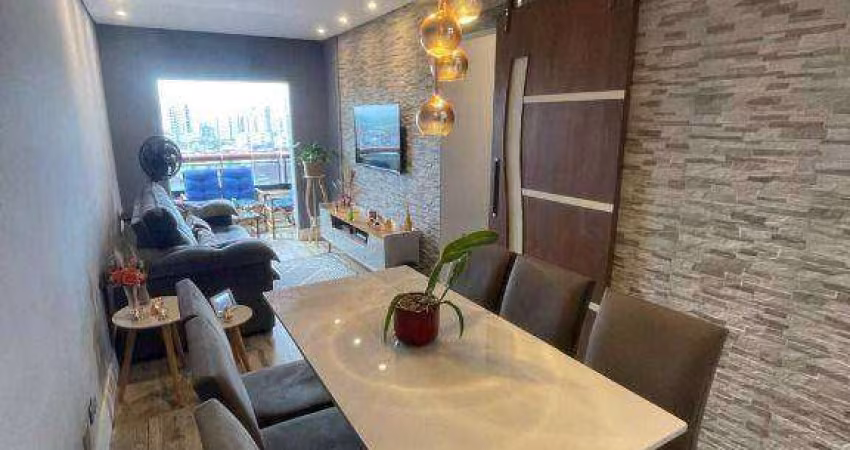 Apartamento com 2 dormitórios à venda, 67 m² por R$ 530.000,00 - Vila Assunção - Praia Grande/SP