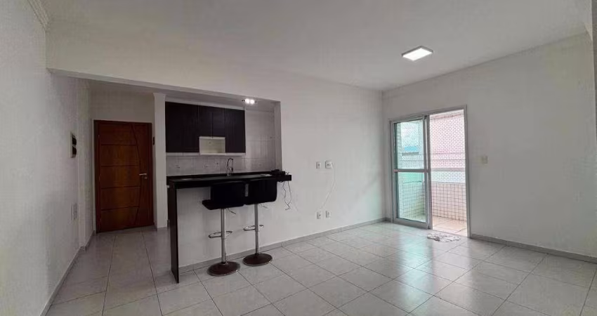 Apartamento com 3 dormitórios para alugar, 110 m² por R$ 5.000/mês - Vila Guilhermina - Praia Grande/SP