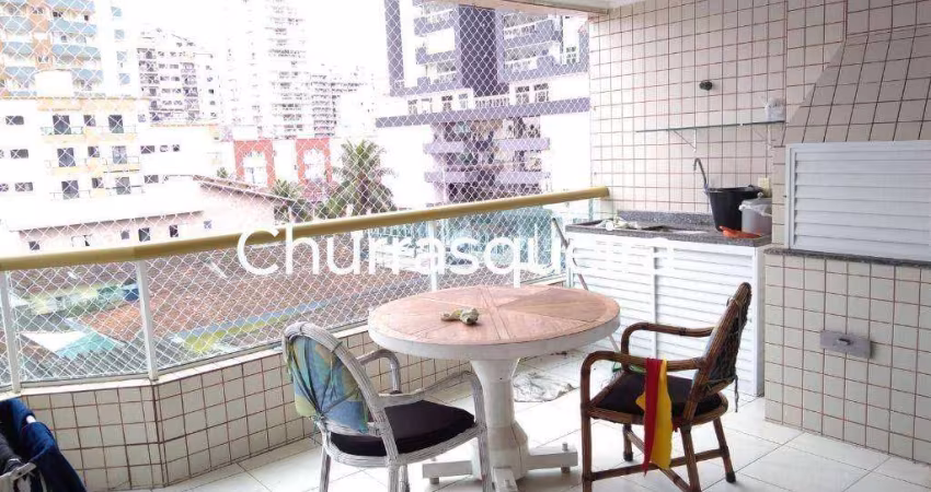 Apartamento com 3 dormitórios à venda, 122 m² por R$ 570.000 - Tupi - Praia Grande/SP