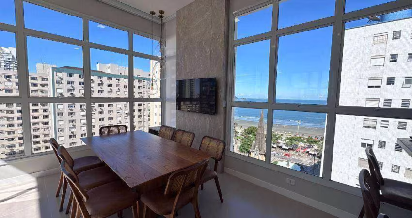 Cobertura com 3 dormitórios à venda, 158 m² por R$ 4.290.000,00 - Embaré - Santos/SP