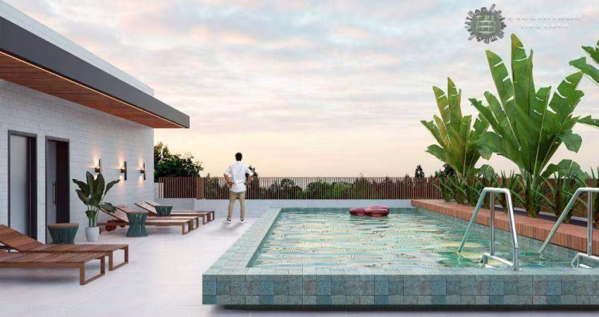 Apartamento com 1 dormitório à venda, 50 m² por R$ 383.809 - Vila Guilhermina - Praia Grande/SP
