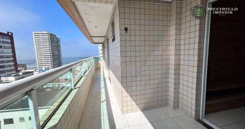 Apartamento com 3 dormitórios para alugar, 120 m² por R$ 5.000,02/mês - Aviação - Praia Grande/SP