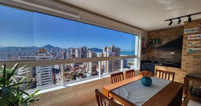 Apartamento com 3 dormitórios à venda, 126 m² por r$ 990.000 - aviação - praia grande/sp