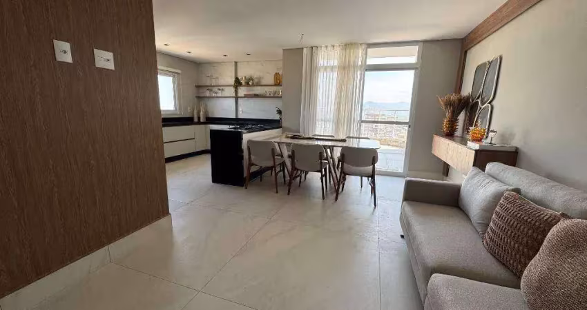 Cobertura com 3 dormitórios à venda, 128 m² por r$ 2.200.000 - vila guilhermina - praia grande/sp