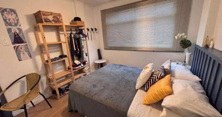 Kitnet com 1 dormitório à venda, 30 m² por r$ 219.000,00 - aviação - praia grande/sp