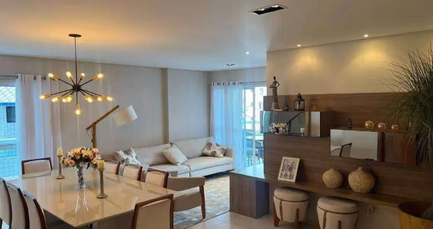 Apartamento com 3 dormitórios para alugar, 150 m² por r$ 6.200,01/mês - vila guilhermina - praia grande/sp