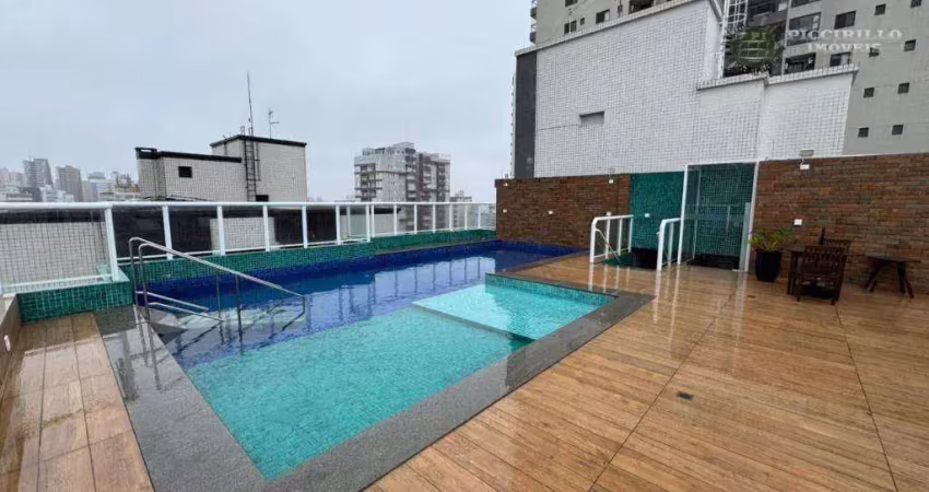 Apartamento com 1 dormitório à venda, 45 m² por r$ 370.000,00 - vila guilhermina - praia grande/sp