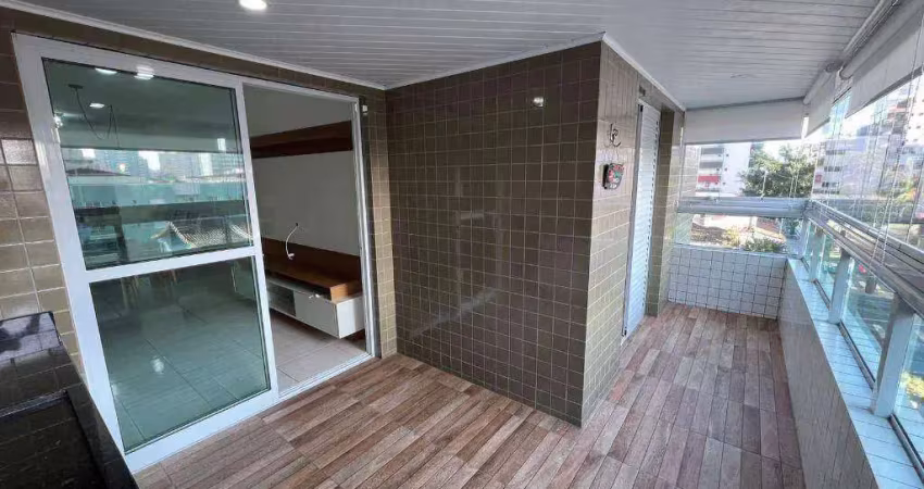 Apartamento com 3 dormitórios à venda, 103 m² por r$ 795.000 - canto do forte - praia grande/sp