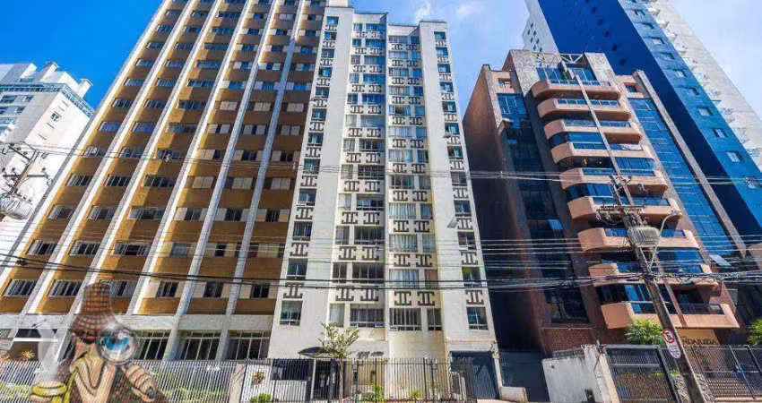Apartamento com 1 dormitório para alugar, 42 m² por r$ 2.000,00/mês - centro - curitiba/pr
