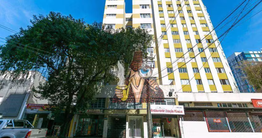 Apartamento com 1 dormitório para alugar, 22 m² por r$ 1.300,00/mês - centro - curitiba/pr