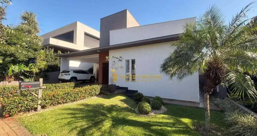 Casa com 4 dormitórios, 250 m² - venda por r$ 2.440.000,00 ou aluguel por r$ 10.200,00/mês - sun lake residence - londrina/pr
