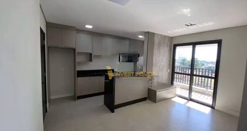 Apartamento com 3 dormitórios para alugar, 75 m²  - gleba palhano - londrina/pr