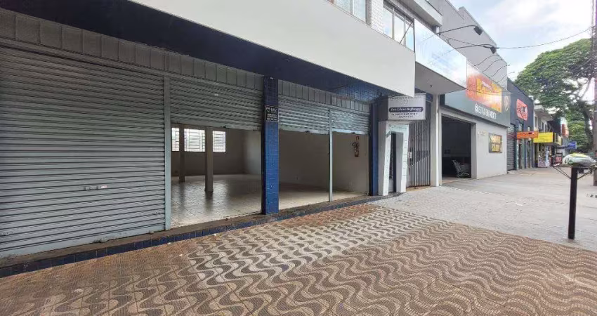 Sala para alugar em maringá, vila morangueira, com 104 m²