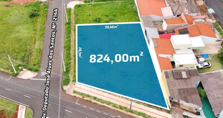 Terreno com 826 m² à Venda no Jardim Santa Cruz - Maringá