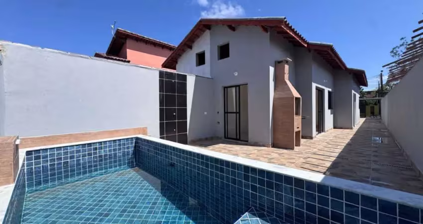Casa para venda em itanhaém, guacyra, 2 dormitórios, 1 suíte, 3 banheiros, 3 vagas