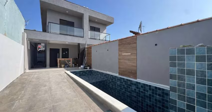 Casa para venda em itanhaém, jardim magalhães, 2 dormitórios, 2 suítes, 1 banheiro, 2 vagas