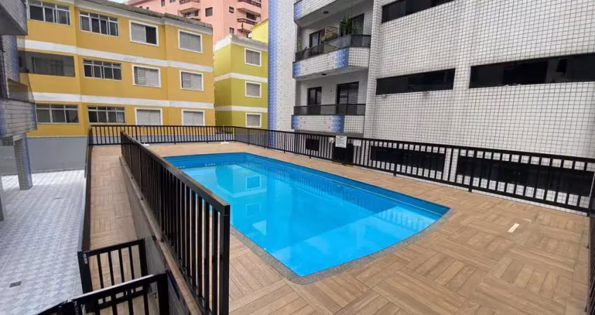 Apartamento para venda em praia grande, vila caiçara, 1 dormitório, 1 banheiro, 1 vaga