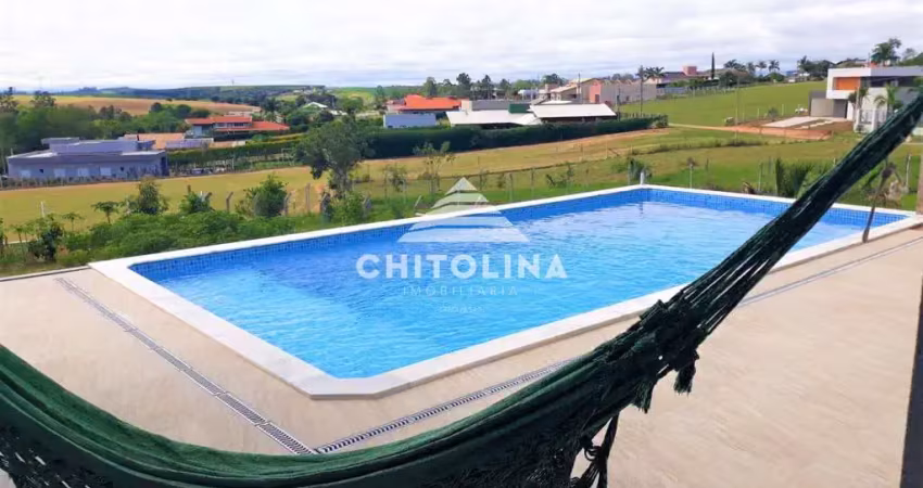 Chácara em condomínio fechado em sarapuí - qualidade de vida e lazer completo