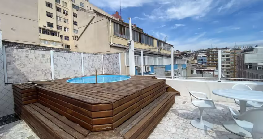 Cobertura duplex, 4 vagas de garagem, 500mts, no flamengo, rj