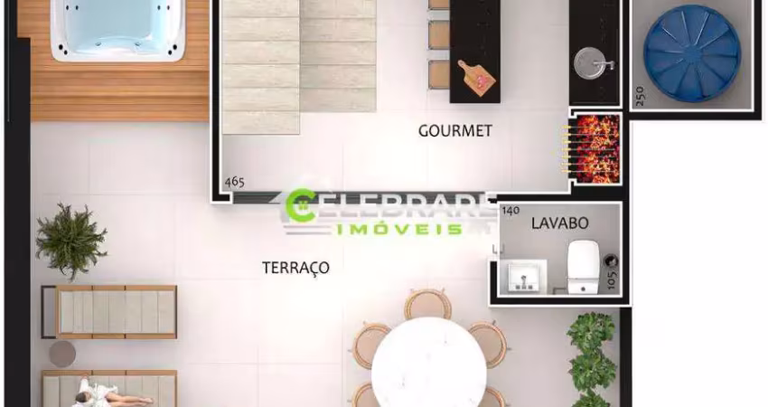Triplex novo bairro alto! alto padrão,03 qtos,suíte,terraço