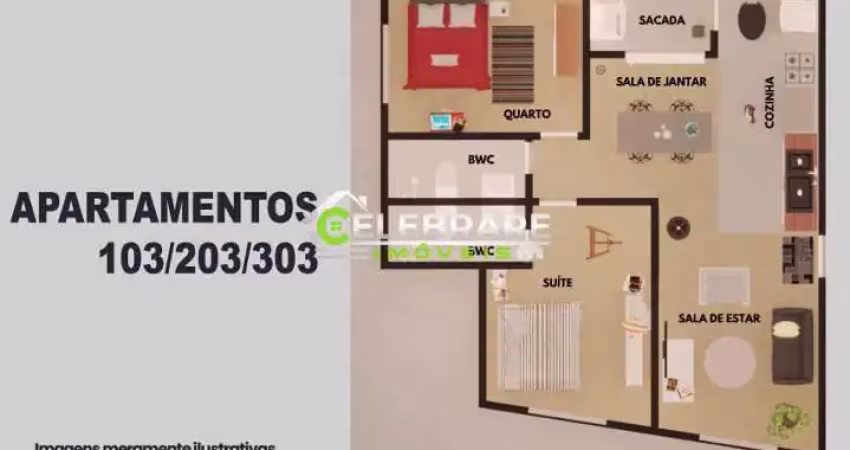 Apto novo centro pinhais! 02 qtos,suíte,sacada,garagem,elevador