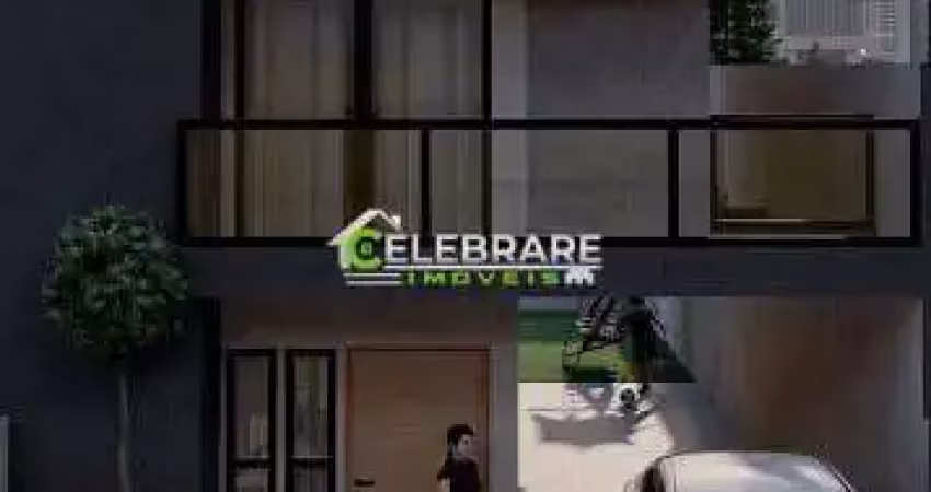SOBRADO NOVO EM COLOMBO! FRENTE P/ RUA,03 QTOS,SUÍTE,SACADA