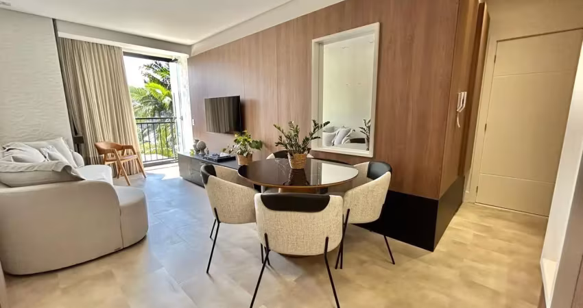 Apartamento semimobiliado próximo ao cidade das águas com 1 suíte, 1 quarto e 2 vagas de garagem a venda no melhor do anita garibaldi