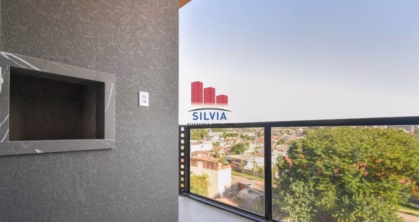 Apartamento novo, pronto para morar, com 3 quartos, 2 vagas cobertas e sacada com churrasqueira no bairro Guaíra