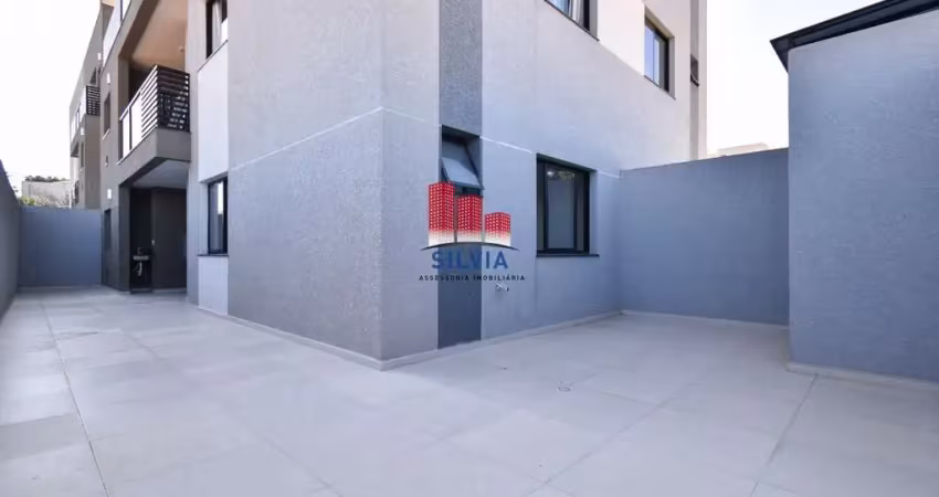 Apartamento garden com 2 quartos, 2 vagas cobertas e sacada com churrasqueira no bairro guaíra