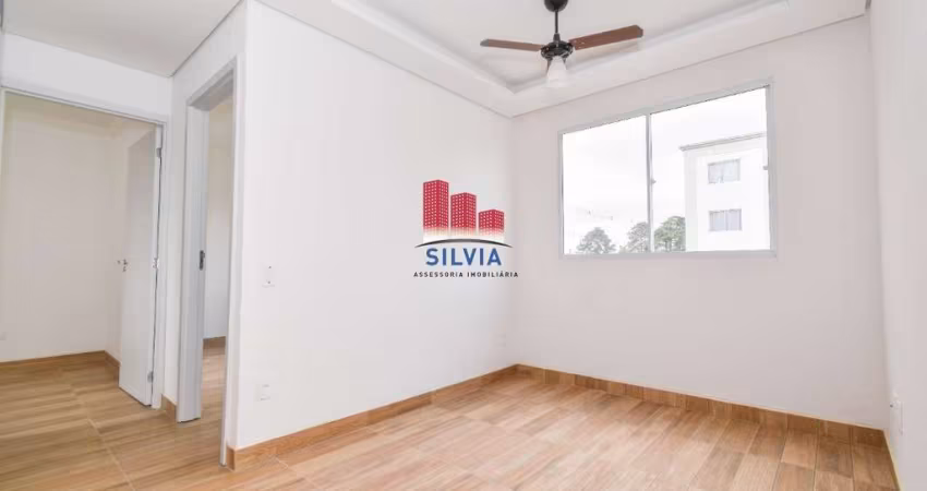 Apartamento novo, primeira locação, com 2 quartos e vaga de garagem no  Residencial Chácara das Parreiras II bairro Umbará