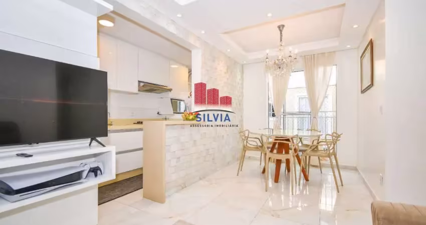 Apartamento pronto para morar com 3 quartos e suíte, semimobiliado com 64m²