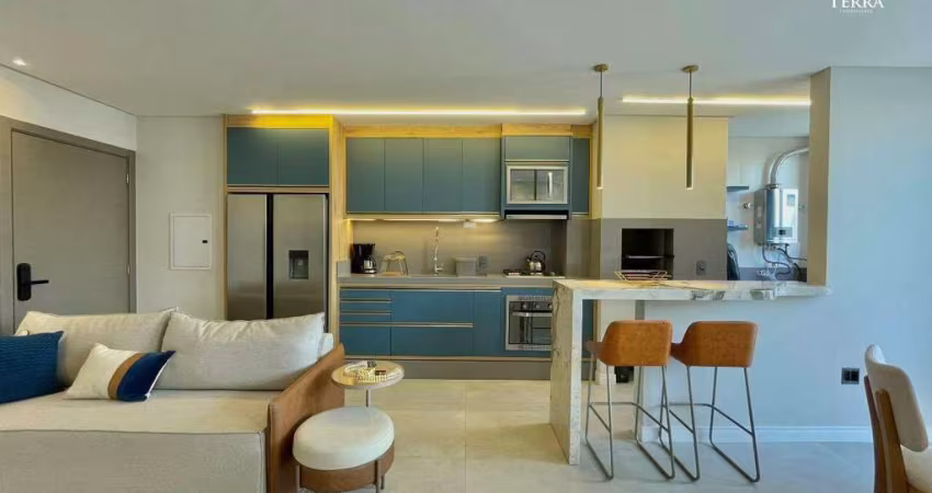 Apartamento com terraço a venda no Residencial Montefiore localizado no bairro Nações em Balneário Camboriú.
