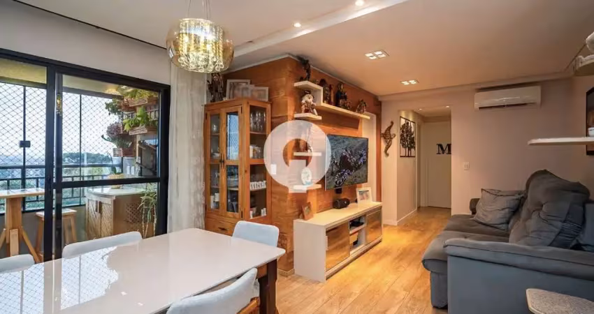 Apartamento com 73m² no centro de pinhais - 3 quartos e sacada com churrasqueira