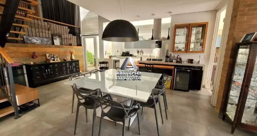Casa duplex contemporânea – 395m² | 4 quartos sendo 3 suítes | 5 vagas – santa lúcia