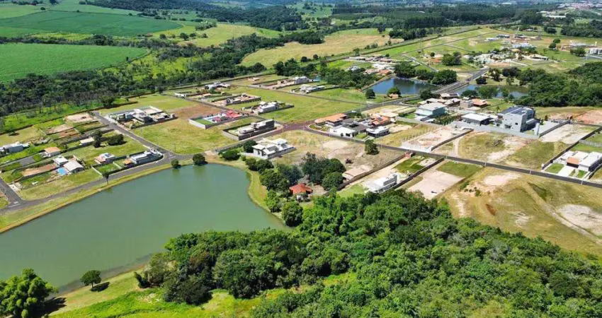 Terreno à venda, com 1000m², plano e pronto para construir no condomínio mirante das águas em cajuru sp