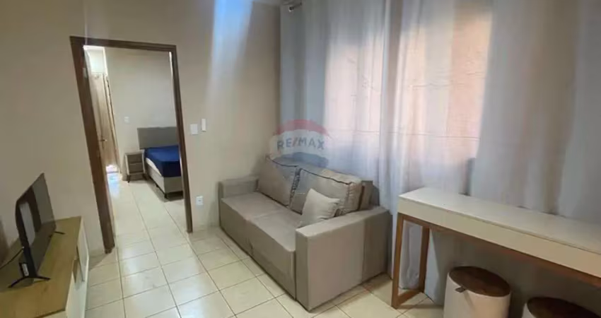 Apartamento mobiliado para locação 35m² 1 quarto (suíte) - ana maria - perto ribeirão shopping
