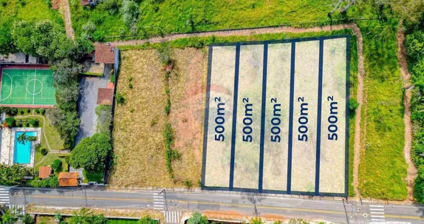 Lotes de 500m² em atibaia – topografia excelente, fácil acesso e diversos usos no bairro do tanque