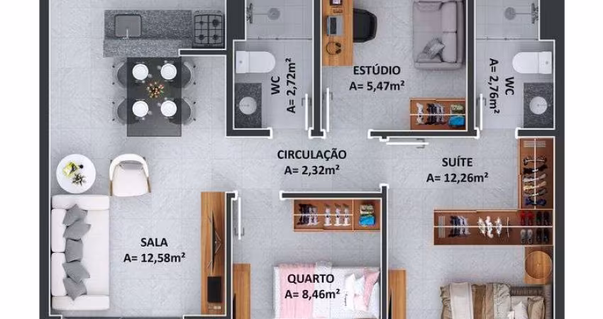 Apartamento com 2 quartos à venda em Natal