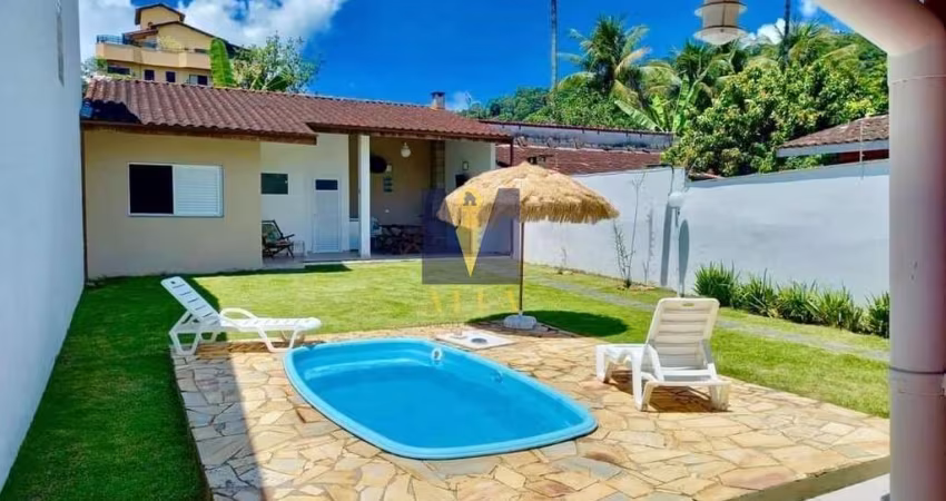 Casa em Toninhas há 250 metros do mar, Ubatuba/SP