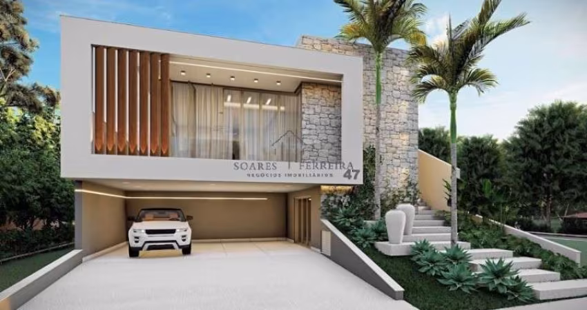 Luxuosa casa em condomínio à venda em Indaiatuba-SP, Jardim Residencial Helvétia Park I: 4 quartos, 4 suítes, 2 salas, 6 banheiros, 6 vagas, 332,54m².