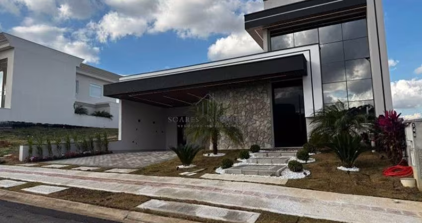 Imperdível! Casa de alto padrão em condomínio no Residencial London Park, Indaiatuba-SP: 3 suítes, 2 salas, 5 banheiros, 4 vagas, 196m².