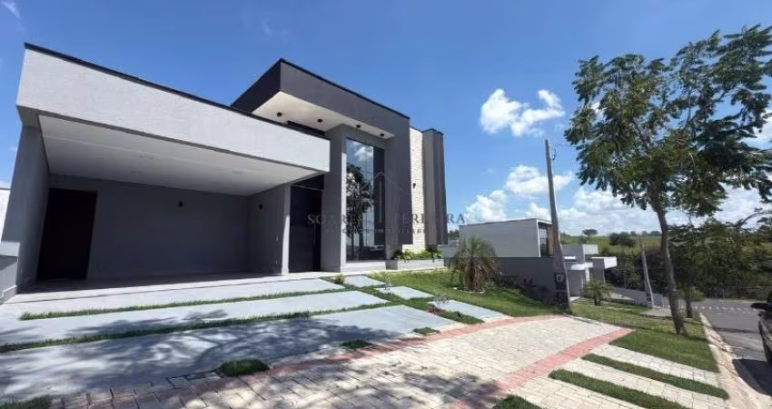 Imóvel Exclusivo: Casa em Condomínio no Jardim Laguna, Indaiatuba-SP - 3 quartos, 3 suítes, 2 salas, escritorio,4 banheiros, 4 vagas - 190m²